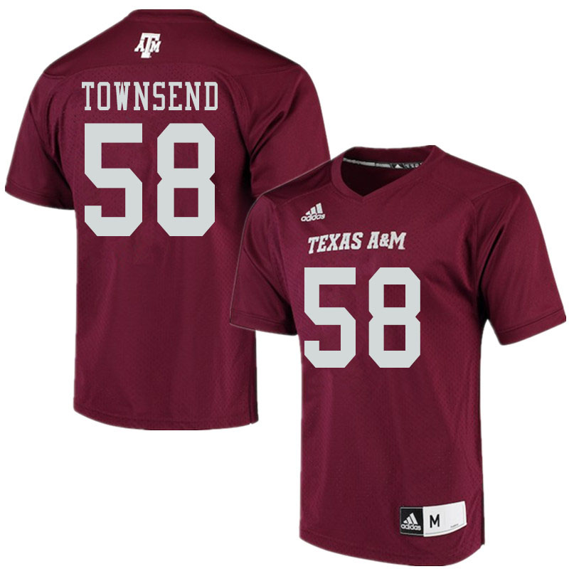 Men #58 Garrett Townsend Texas A&M Aggies College Football Jerseys Sale-Maroon Alumni Player - Click Image to Close